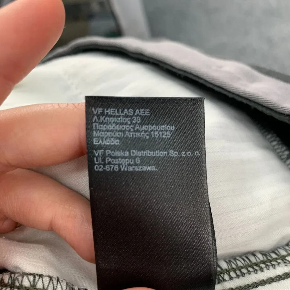 The North Face Narrows Short Mens 34 Gray Striped Stretch Cotton Belt Loops